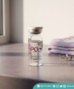 Lipo-V fat dissolving injection mesotherapy vial used for localized fat reduction and facial contour treatment at Pure & Bright Medical Clinic